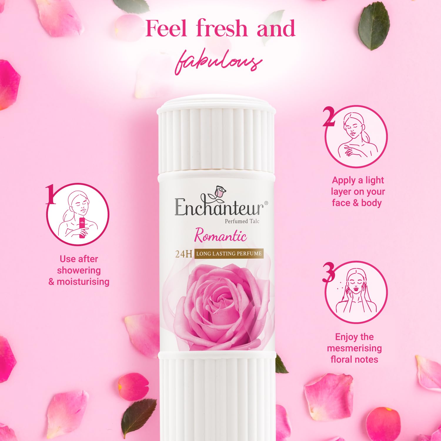 Enchanteur Romantic Perfumed Talcum Powder 250g