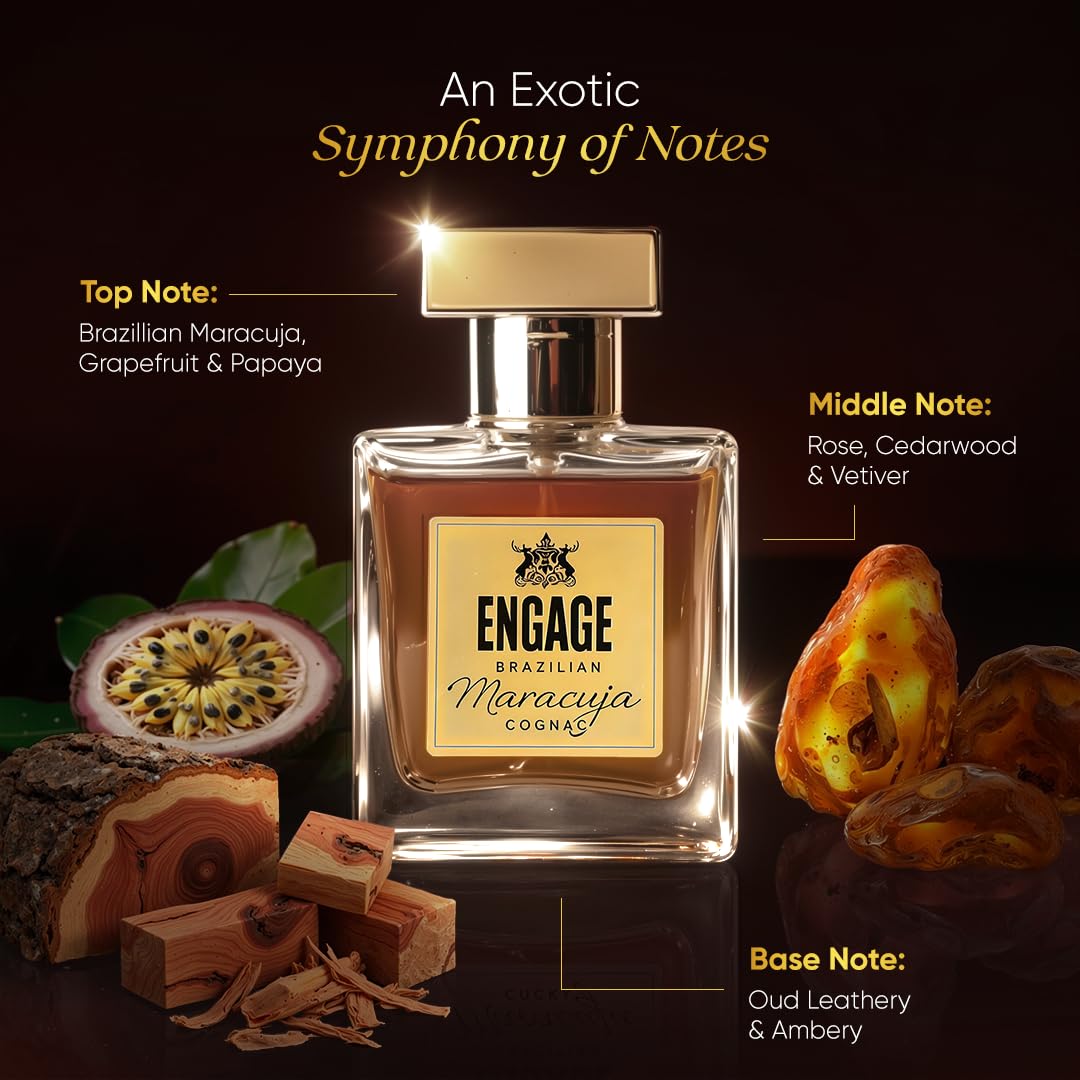 Engage Brazilian Maracuja Cognac Eau De Parfum for Men 50ml