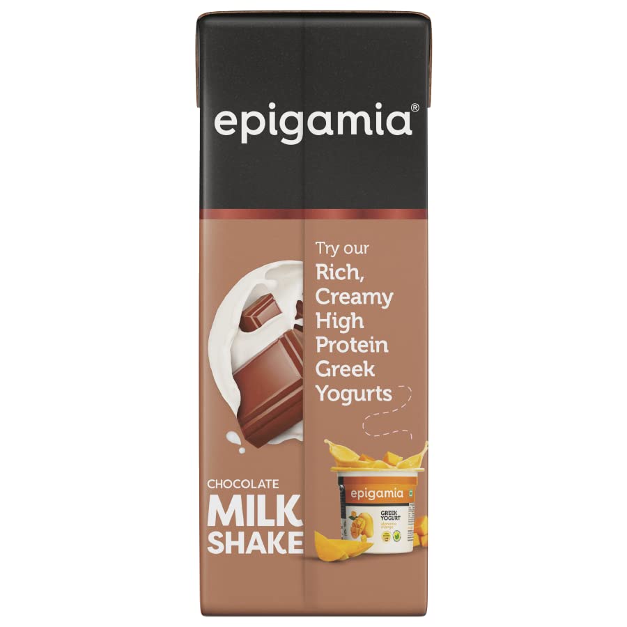 Epigamia Chocolate Milkshake, 180 ml