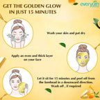 Everyuth Natural Advanced Golden Glow Peel Off Mask for Instant Glow Skin, 100 gm