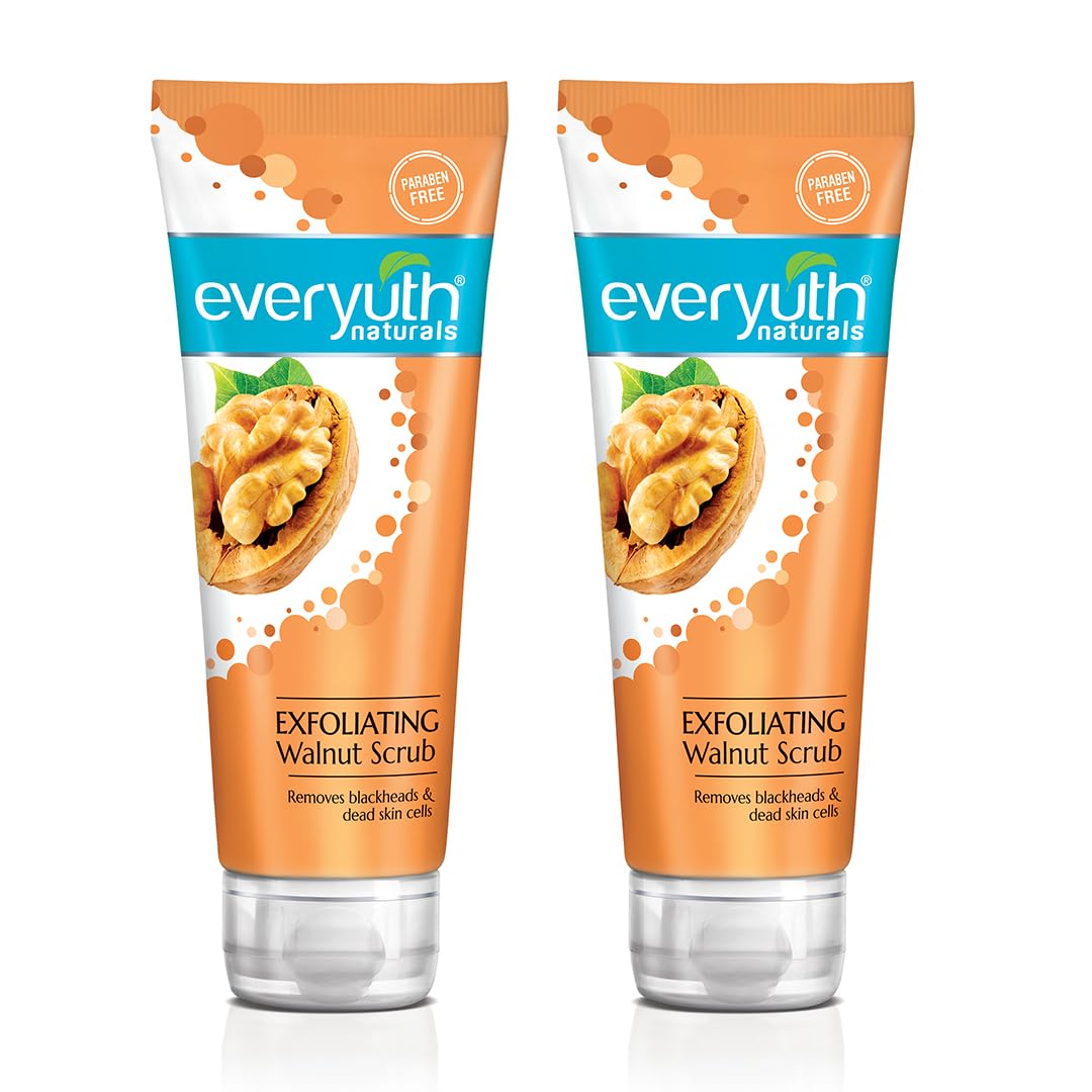 Everyuth Naturals Exfoliating Walnut Scrub Gentle Face Scrub (100g pack of 2)