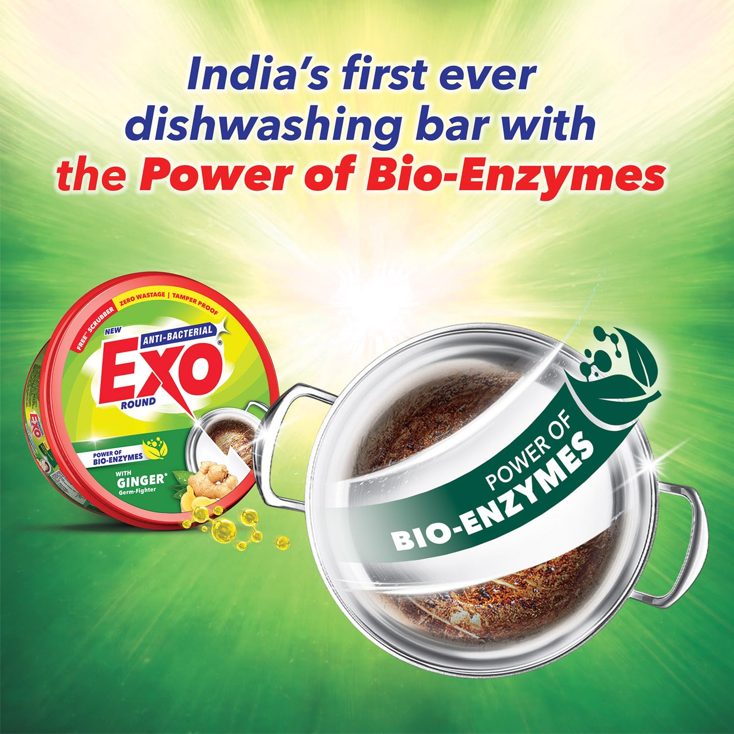 Exo Anti-Bacterial Dishwash Bar 700gm X 3