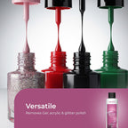 Wesol Nail Polish Remover Liquid, Pure Acetone, Removes Gel, Acrylic & Glitter Polish, 200ml, Liquid