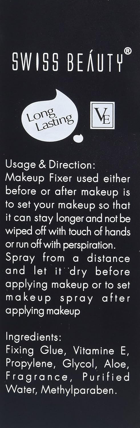 Swiss Beauty Long lasting Misty Finish Professional Makeup Fixer Spray for Face makeup