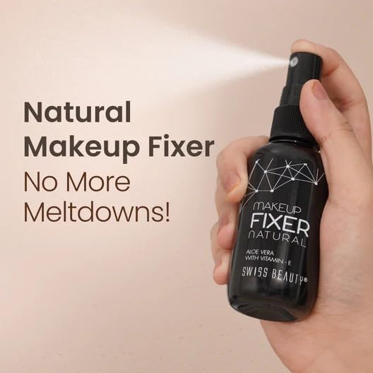 Swiss Beauty Long lasting Misty Finish Professional Makeup Fixer Spray for Face makeup
