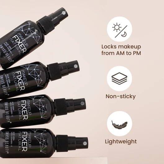 Swiss Beauty Long lasting Misty Finish Professional Makeup Fixer Spray for Face makeup