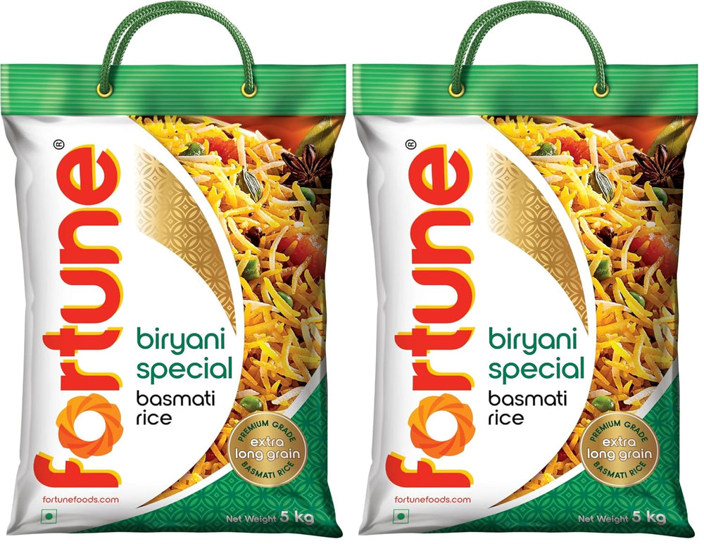 FORTUNE Biryani Special Basmati Rice, 5 kg (pack of 2)