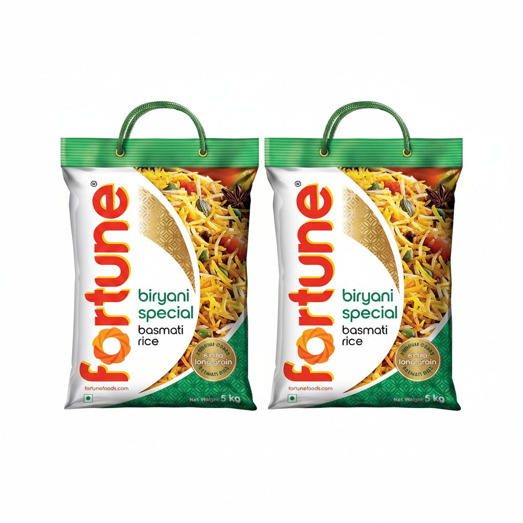 FORTUNE Biryani Special Basmati Rice, 5 kg (pack of 2)