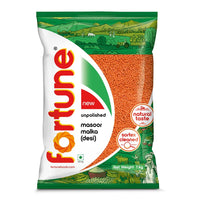 Fortune Masoor Malka (Desi), 1 kg, Unpolished and Sortex cleaned
