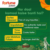 Fortune Masoor Malka (Desi), 1 kg, Unpolished and Sortex cleaned