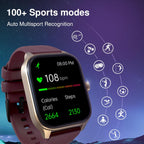 Fastrack Astor FS1 Pro Smart Watch, 1.97" AMOLED Display, Bluetooth Calling, 100+ Sports Modes, SpO2 & Heart Rate Monitoring, Women's Health, IP68, Up to 5 Days Battery, Functional Crown (Beige)