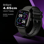 Fastrack Jupiter S3 Smartwatch with 1.83” TFT 2.5D Display, Push Button & Rotary Crown,BT Calling,HRM, SpO2 & Sleep Tracking,Multiple Menu Styles,IP68,24/7 Health Suite,Up to 5 Days Battery - Blacker resistance, ideal for daily use and active lifestyles.