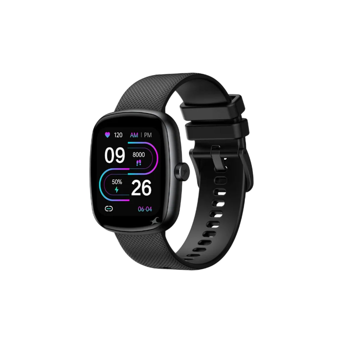 Fastrack Jupiter S3 Smartwatch with 1.83” TFT 2.5D Display, Push Button & Rotary Crown,BT Calling,HRM, SpO2 & Sleep Tracking,Multiple Menu Styles,IP68,24/7 Health Suite,Up to 5 Days Battery - Blacker resistance, ideal for daily use and active lifestyles.