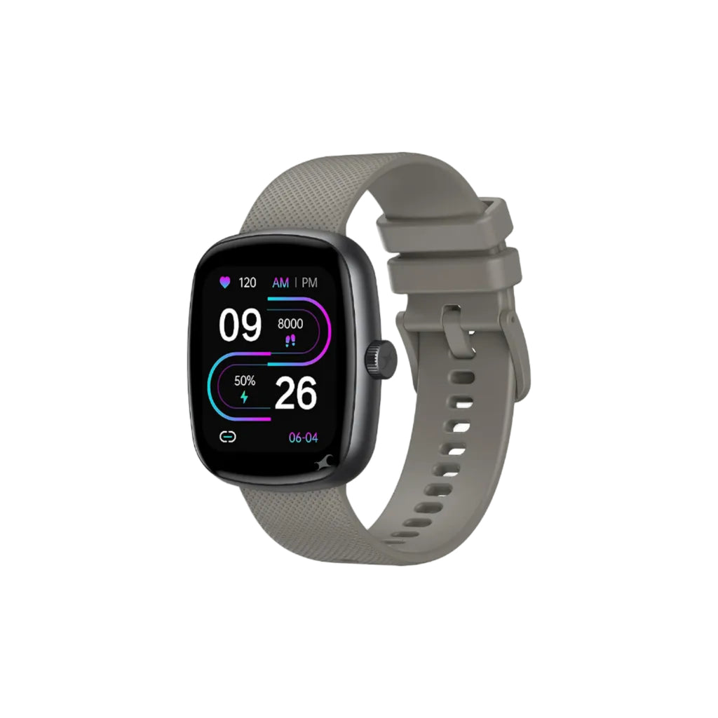 Fastrack Jupiter S3 Smartwatch with 1.83” TFT 2.5D Display, Push Button & Rotary Crown,BT Calling,HRM, SpO2 & Sleep Tracking,Multiple Menu Styles,IP68,24/7 Health Suite,Up to 5 Days Battery - Grey