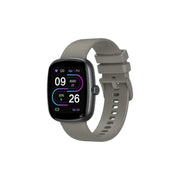 Fastrack Jupiter S3 Smartwatch with 1.83” TFT 2.5D Display, Push Button & Rotary Crown,BT Calling,HRM, SpO2 & Sleep Tracking,Multiple Menu Styles,IP68,24/7 Health Suite,Up to 5 Days Battery - Grey