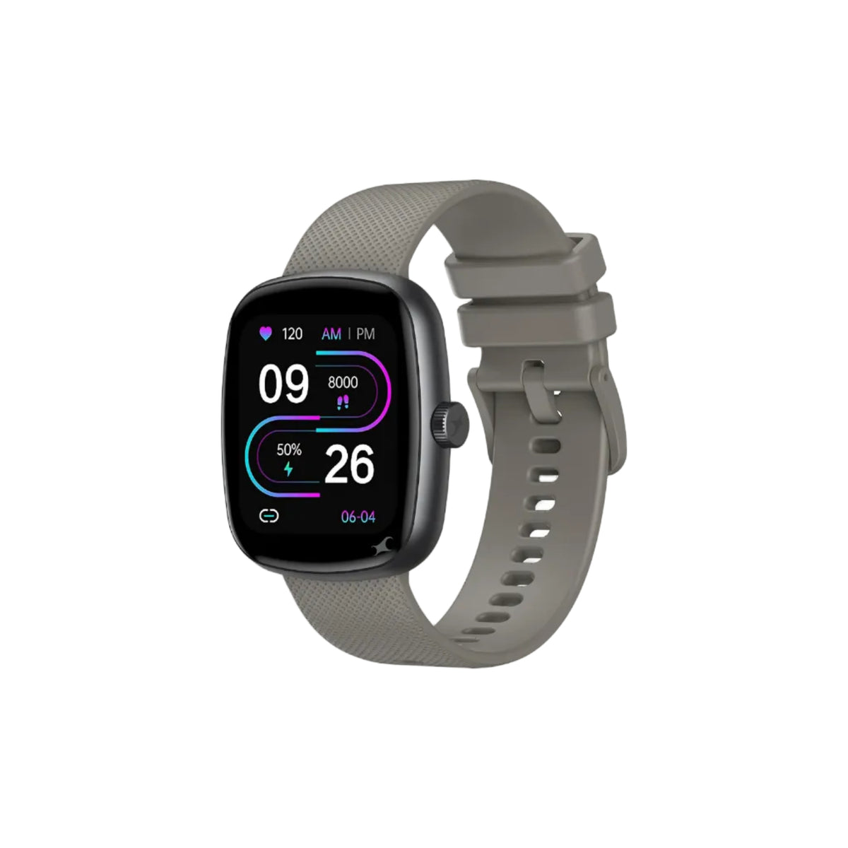Fastrack Jupiter S3 Smartwatch with 1.83” TFT 2.5D Display, Push Button & Rotary Crown,BT Calling,HRM, SpO2 & Sleep Tracking,Multiple Menu Styles,IP68,24/7 Health Suite,Up to 5 Days Battery - Grey