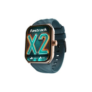 Fastrack New Limitless X2 Smartwatch|1.91" UltraVU with Rotating Crown|60 Hz Refresh Rate|Advanced Chipset|SingleSync BT Calling|NitroFast Charge|100+ Sports Mode & Faces|Upto 5 Day Battery|IP68,Teal