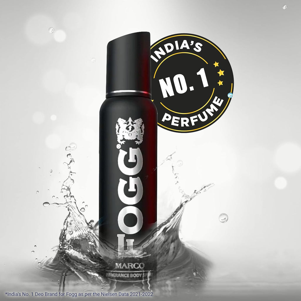 Fogg Marco No Gas Deodorant for Men, Long-Lasting Perfume Body Spray, 150 ml