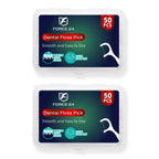 Force24 Dental Floss Picks for Tooth Cleaning (50pcs) (Pack of 2)