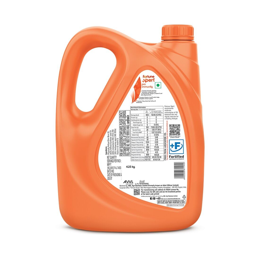 Fortune Xpert Pro Immunity Oil | Blend of Rice Bran & Refined Sunflower Oil 5L
