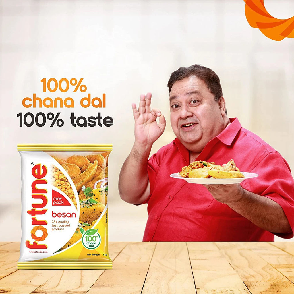 FORTUNE Chana Besan, Made from 100% Chana Dal 100% Taste (1 kg)