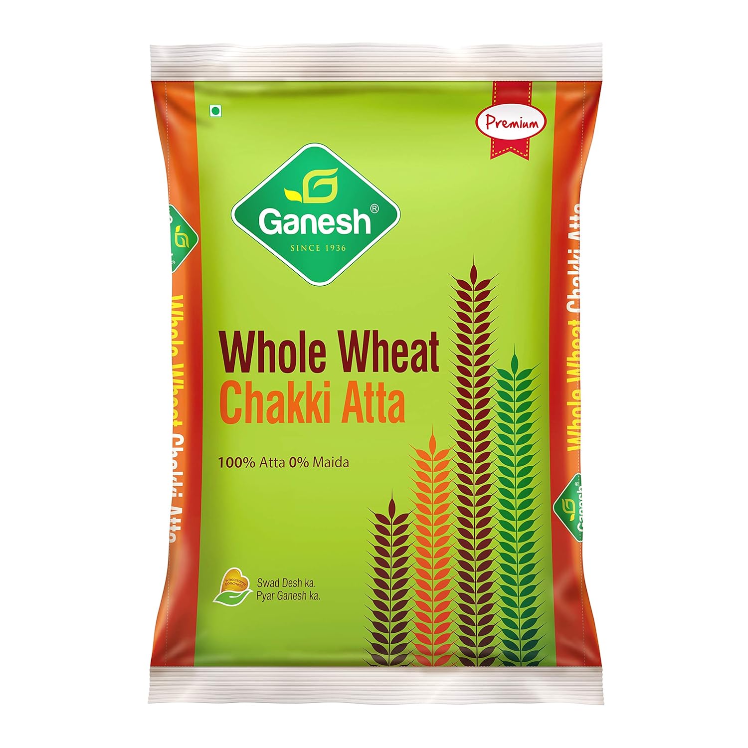 Ganesh Whole Wheat Chakki Atta, 10 Kg
