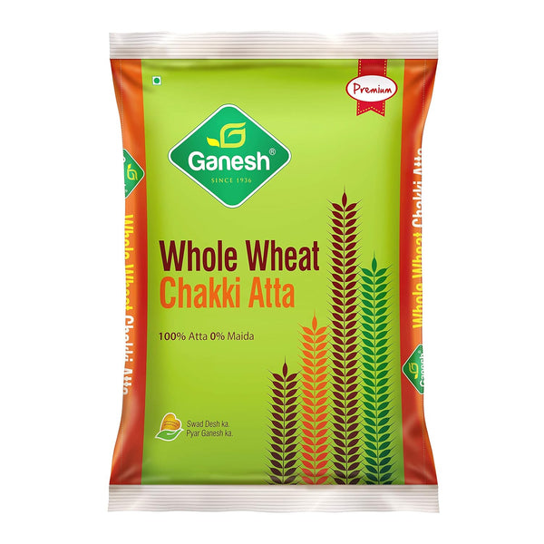 Ganesh Whole Wheat Chakki Atta, 10 Kg