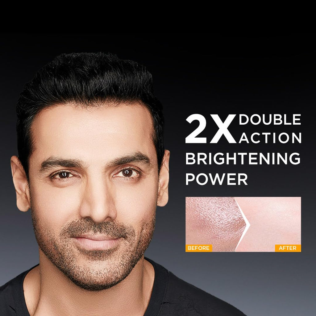 Garnier Men, Face Wash, Brightening & Anti-Pollution, TurboBright Double Action, 155 g