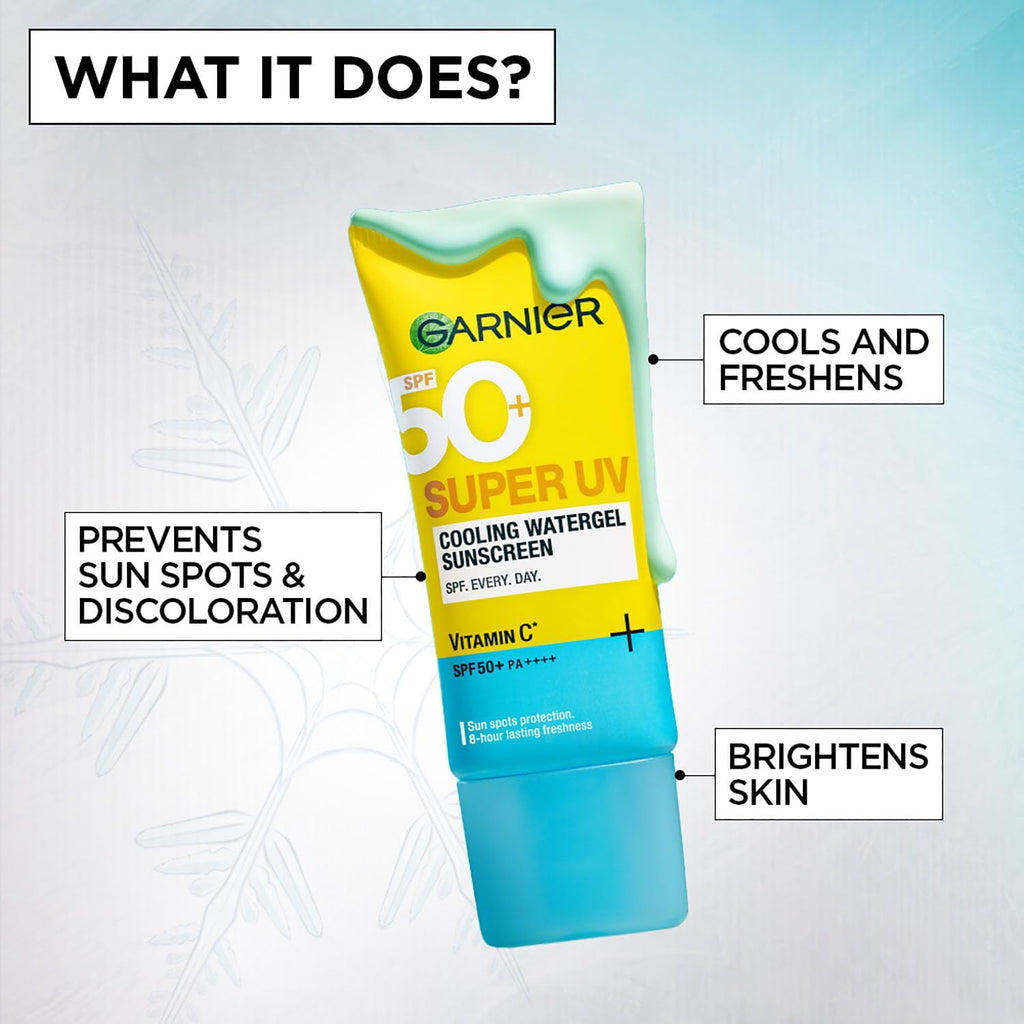 Garnier Super UV Cooling Watergel Sunscreen SPF 50 PA++++, 60ml