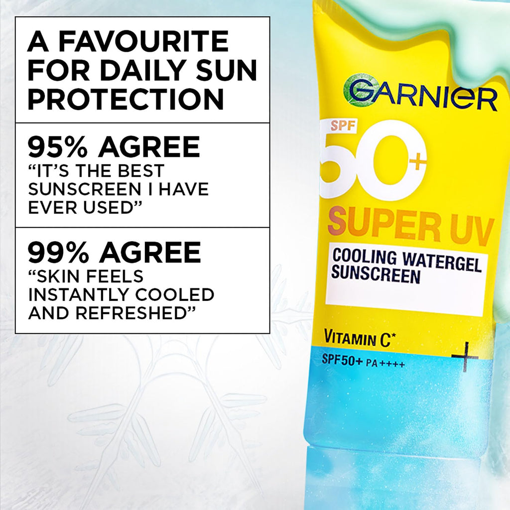 Garnier Super UV Cooling Watergel Sunscreen SPF 50 PA++++, 60ml