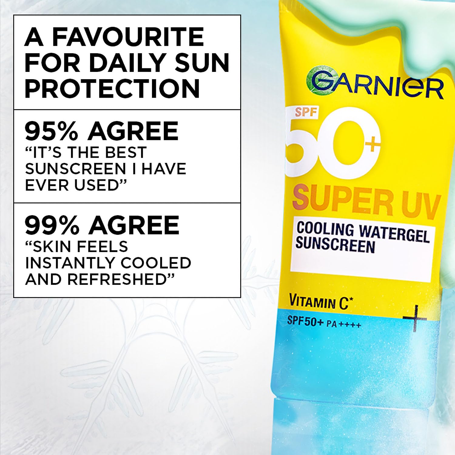 Garnier Super UV Cooling Watergel Sunscreen SPF 50 PA++++, 60ml