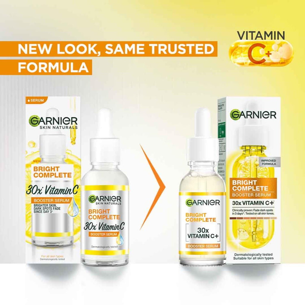 Garnier Vitamin C + Face Serum for Skin Brightening & Anti-Dark Spots, 30ml