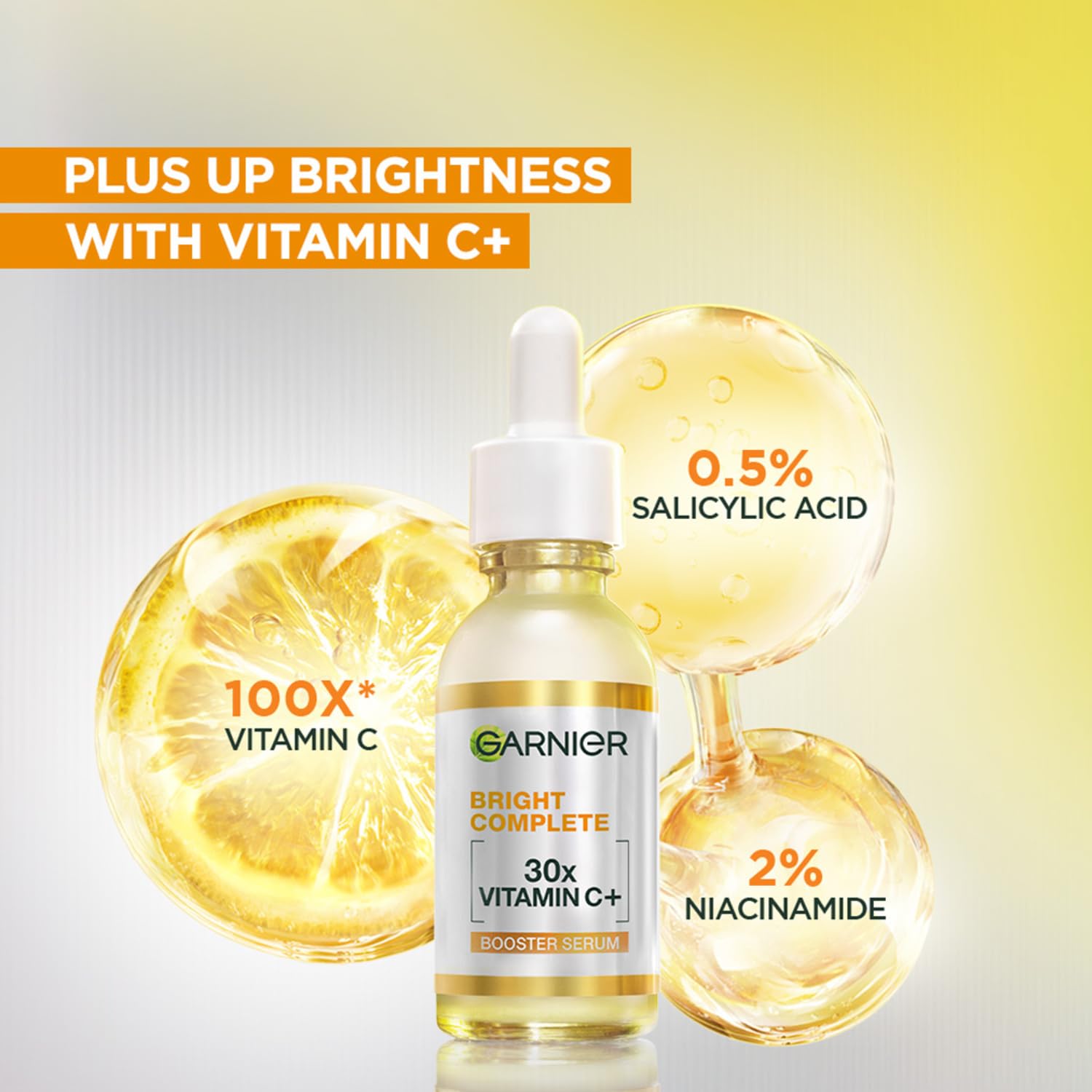 Garnier Vitamin C + Face Serum for Skin Brightening & Anti-Dark Spots, 30ml