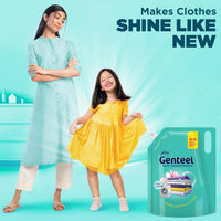 Genteel Matic Liquid Detergent Refill Pouch for Front load Washing - 4kg