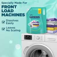 Genteel Matic Liquid Detergent Refill Pouch for Front load Washing - 4kg