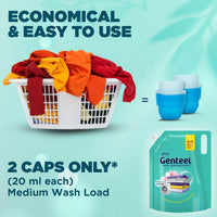 Genteel Matic Liquid Detergent Refill Pouch for Front load Washing - 4kg