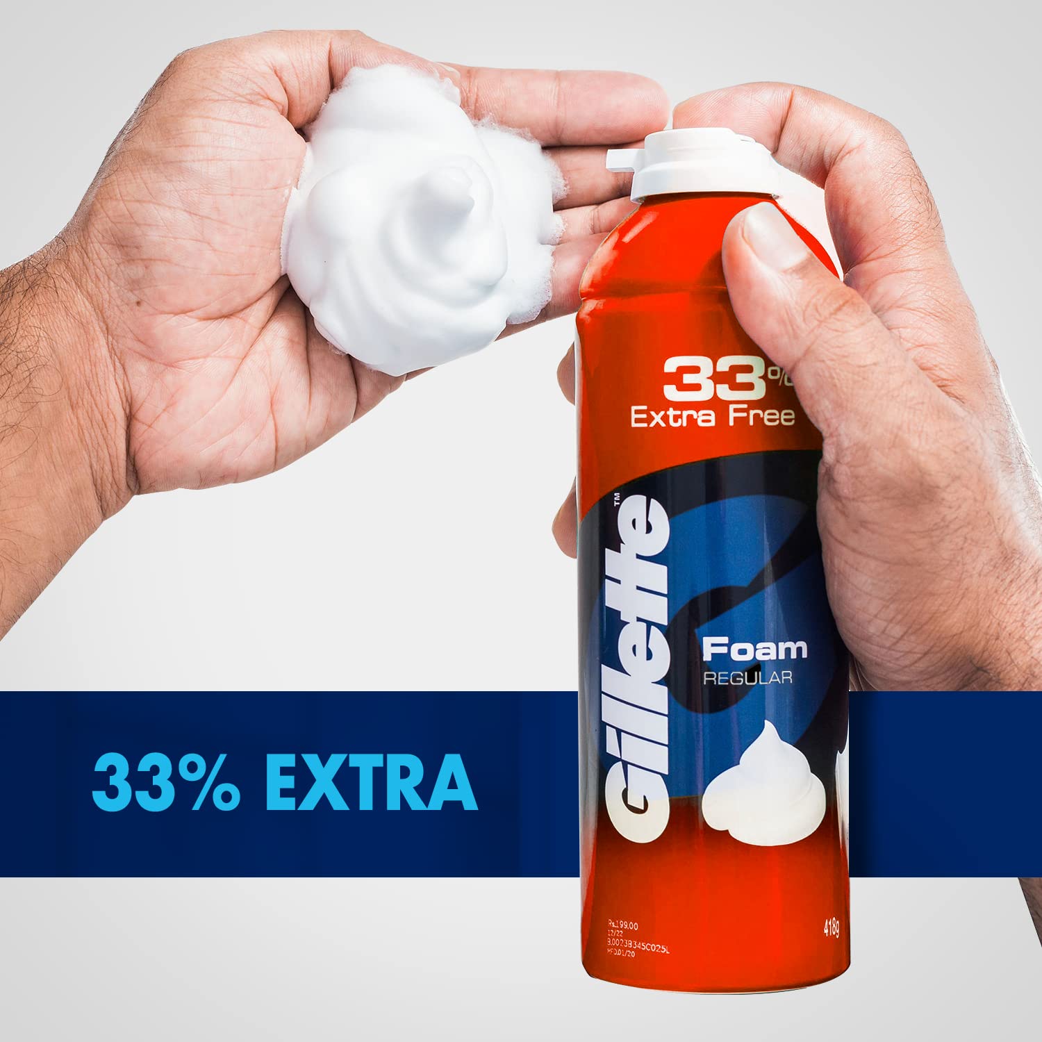 Gillette Classic Regular Pre Shave Foam, 418g