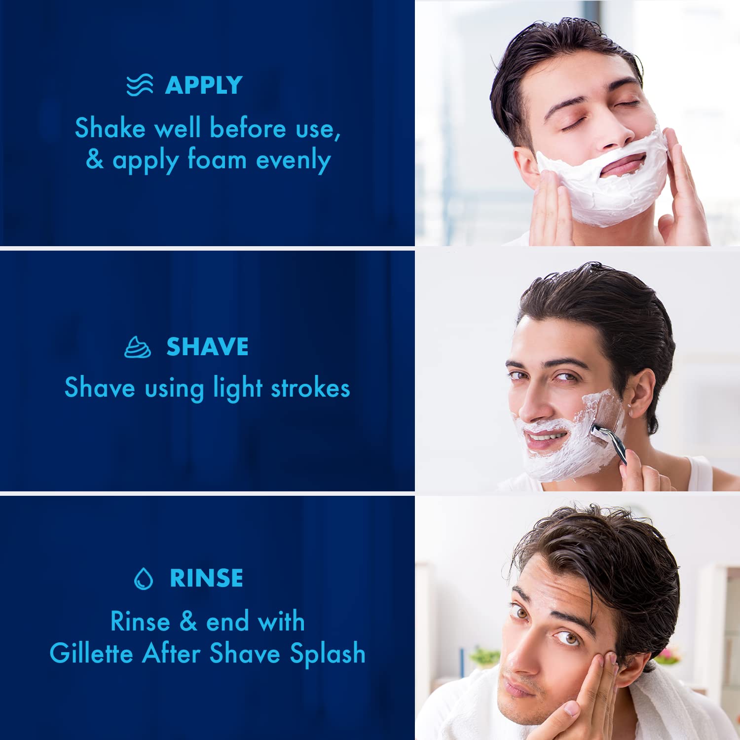 Gillette Classic Regular Pre Shave Foam, 418g