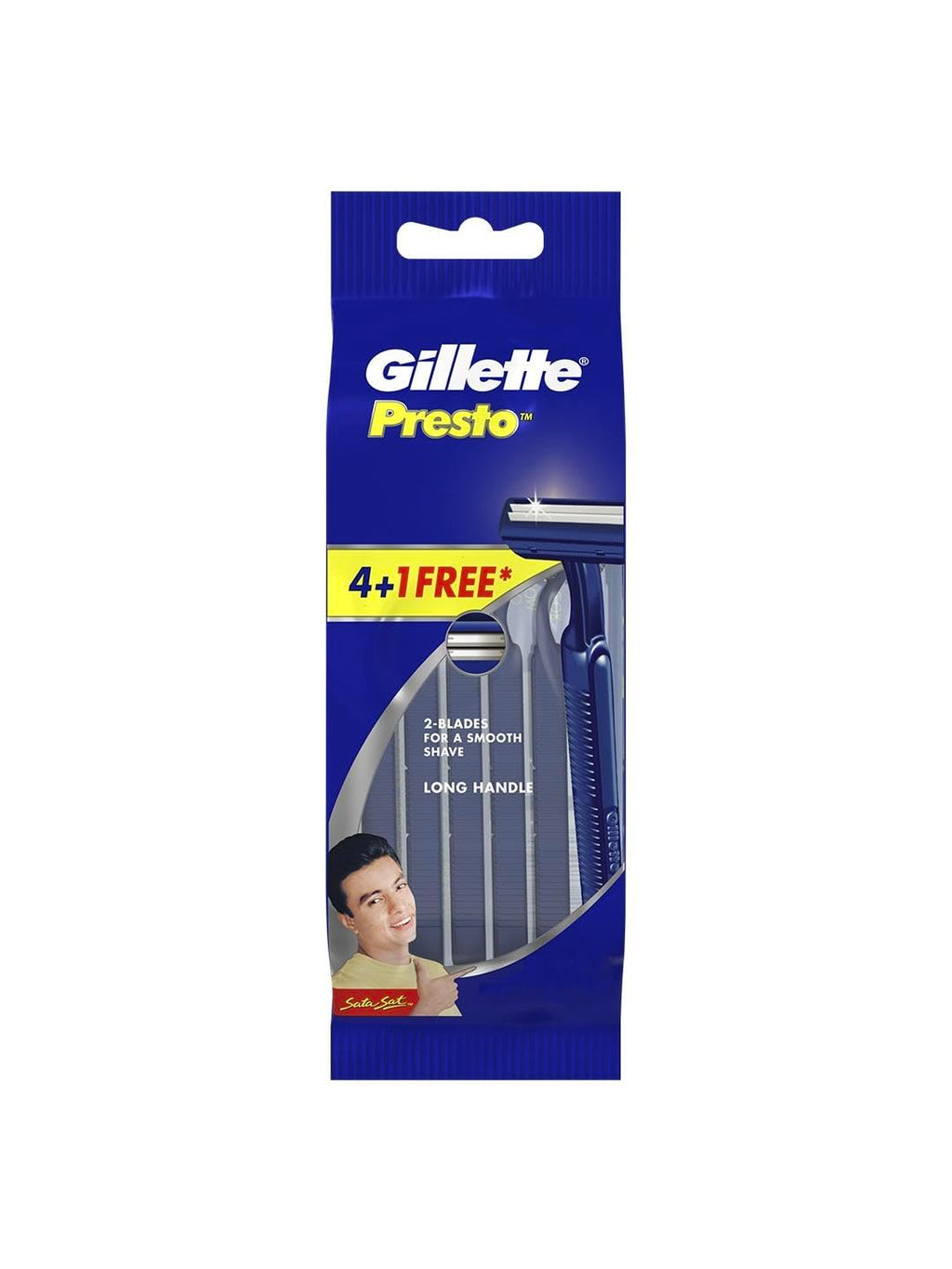 Gillette Presto Manual Shaving Razor(Pack of 5)