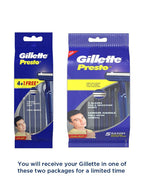 Gillette Presto Manual Shaving Razor(Pack of 5)