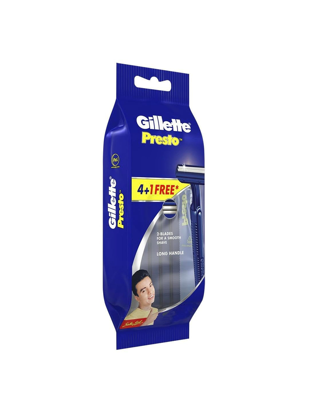 Gillette Presto Manual Shaving Razor(Pack of 5)