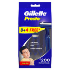 Gillette Presto Manual Shaving Razor (Pack of 8 + 4)