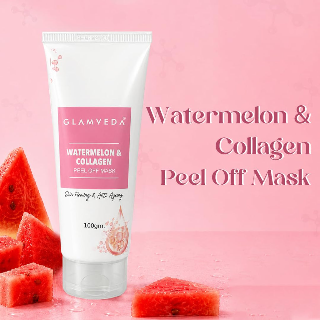 Glamveda Watermelon & Collagen Peel Off Mask for Women 100gm