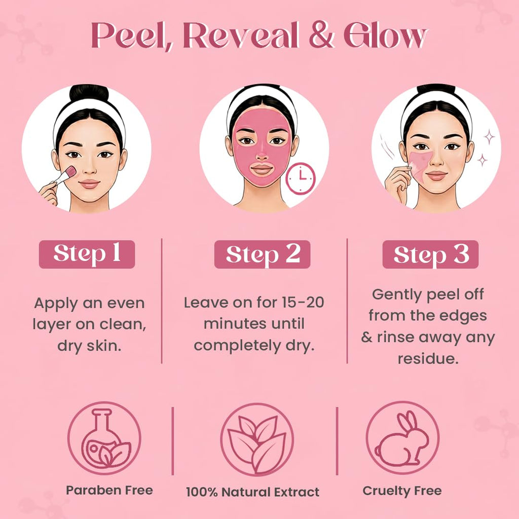Glamveda Watermelon & Collagen Peel Off Mask for Women 100gm