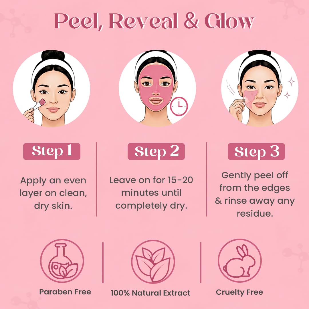 Glamveda Watermelon & Collagen Peel Off Mask for Women 100gm