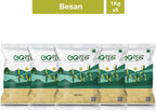 Goshudh Besan 1Kg Each (Pack of 5)- 5000g (5 kg, Pack of 5)
