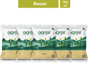 Goshudh Besan 1Kg Each (Pack of 5)- 5000g (5 kg, Pack of 5)