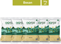 Goshudh Besan 1Kg Each (Pack of 5)- 5000g (5 kg, Pack of 5)