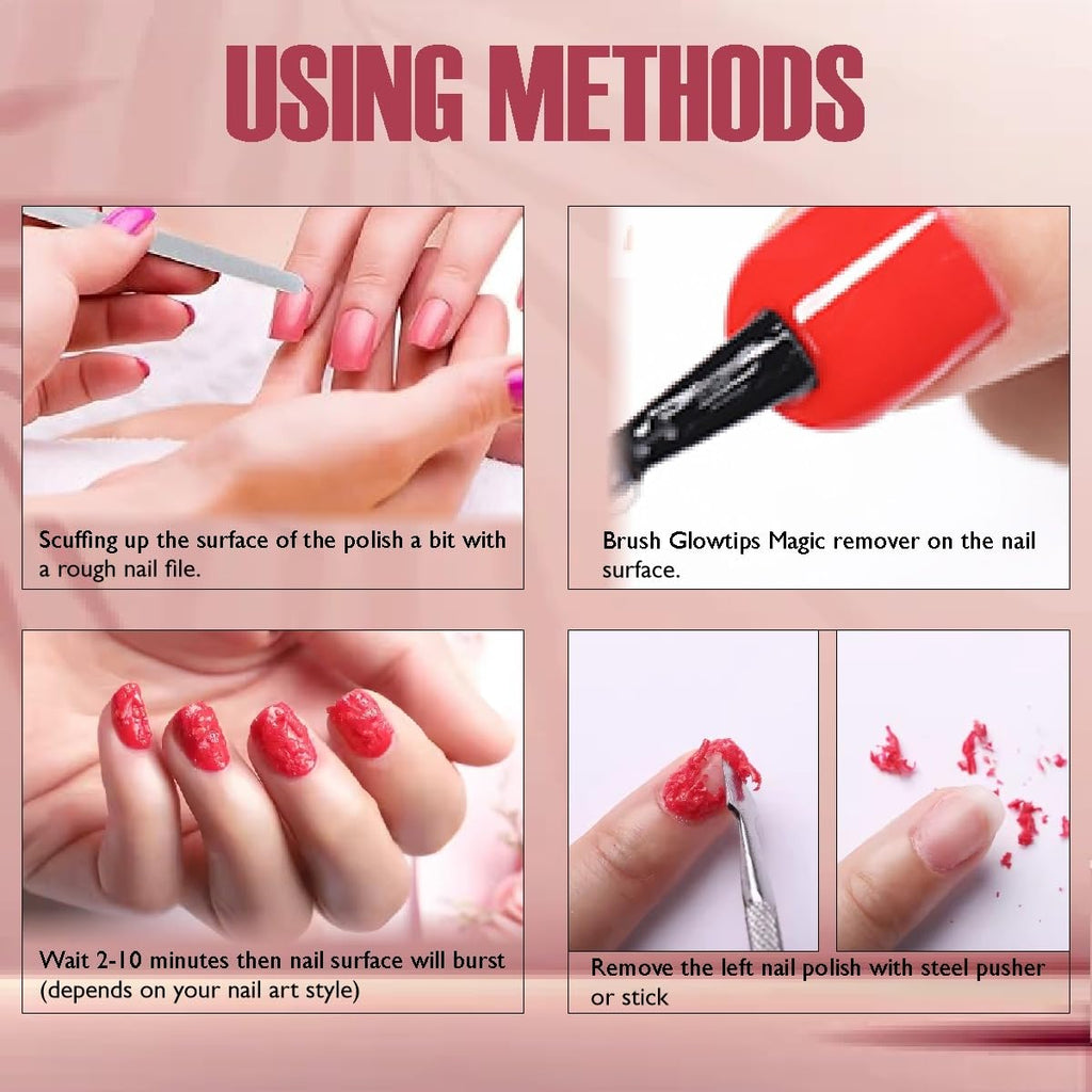 Glowtips Gel Nail Polish Remover Kit,
