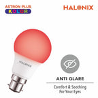 HALONIX LED BULB ASTRON PLUS 9W B22 RED PACK 2